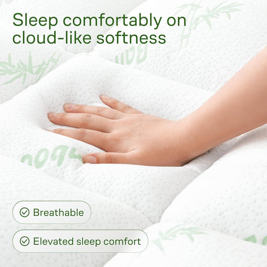 Niagara Bamboo Mattress Topper Super Kingsize Bed