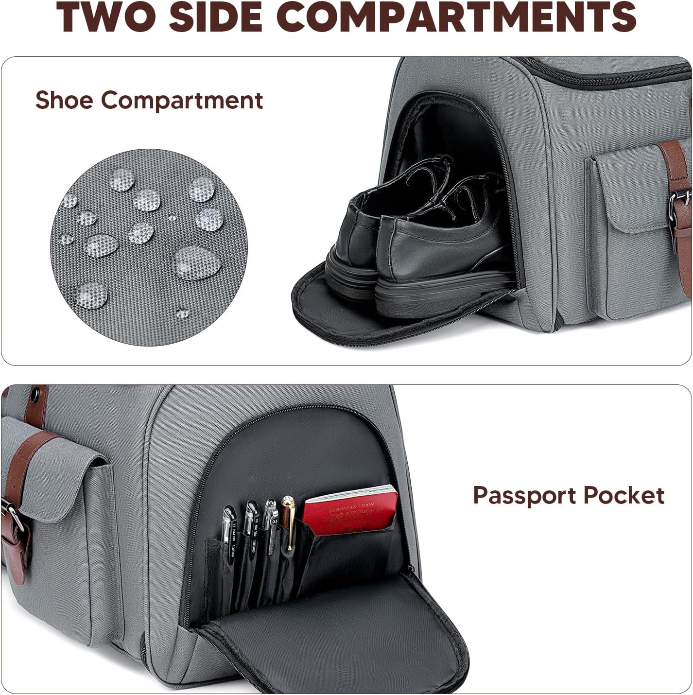 Professional Convertible Garment Bags with Shoe Compartment